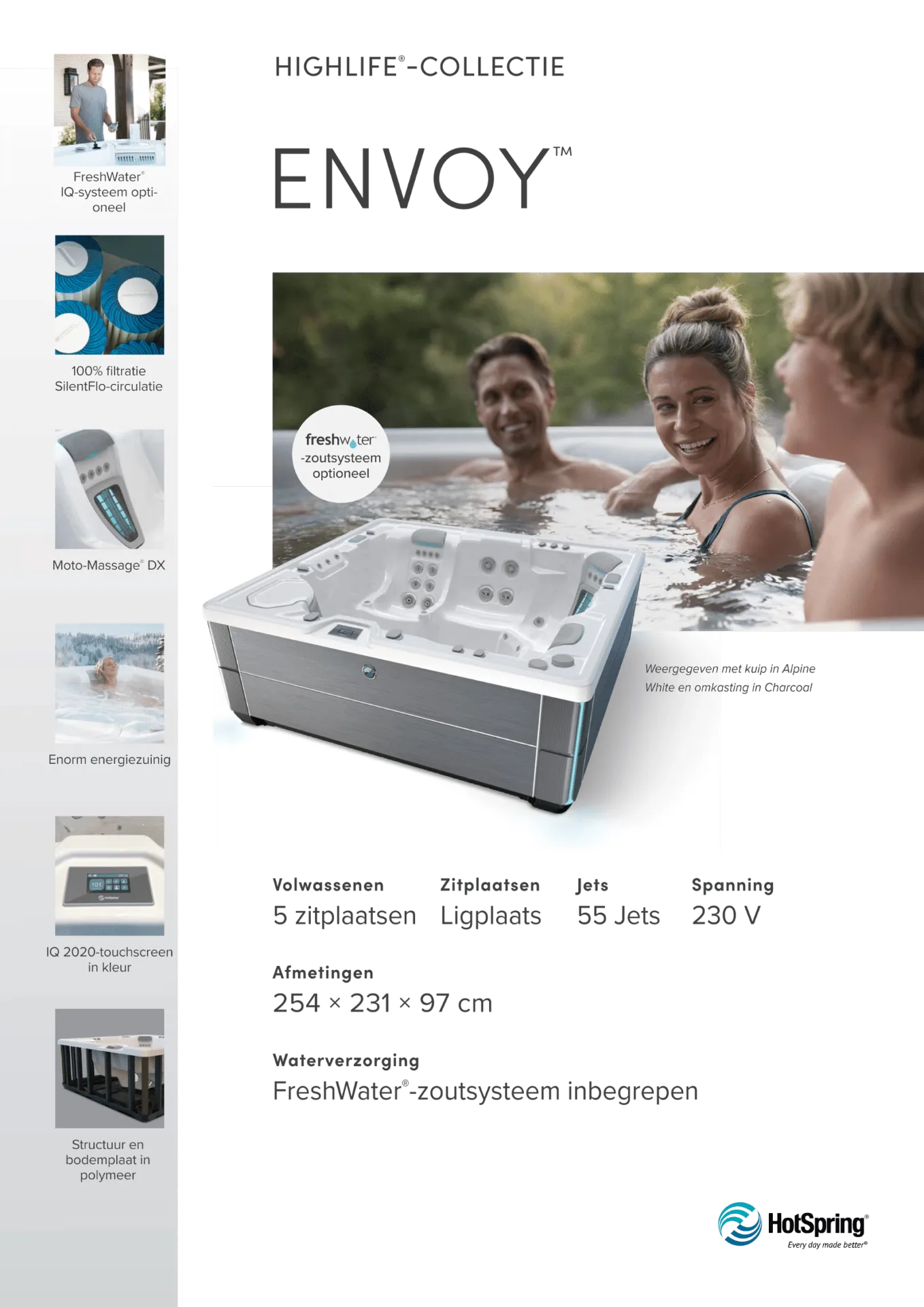 Hotspring Envoy 1 Hotspring_Envoy_Product_eigenschappen