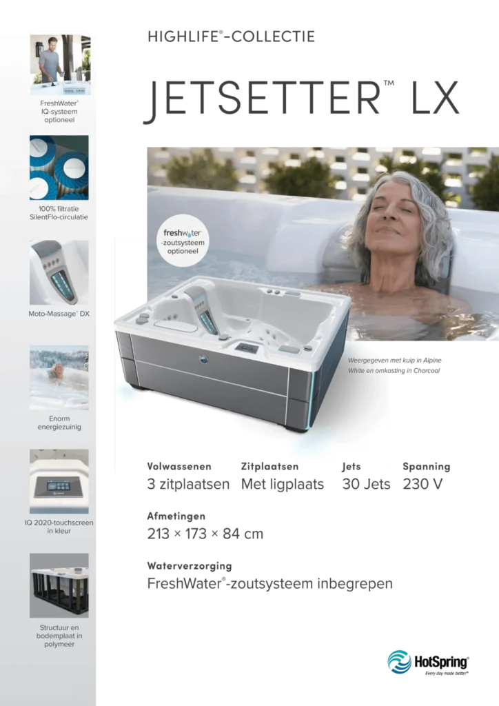 HotSpring massagejets in een jacuzzi van Spabad Limburg
